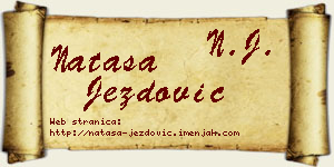 Nataša Jezdović vizit kartica